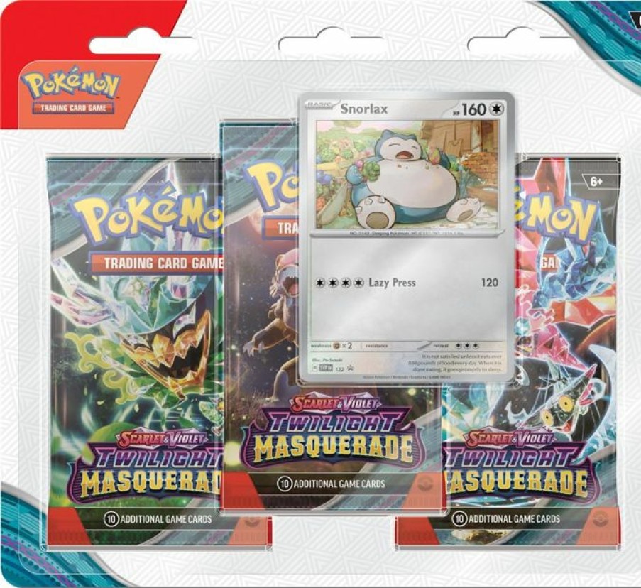 Pokemon USA Pokemon Series | Pokemon - Twilight Masquerade 3 Booster Blister - Snorlax