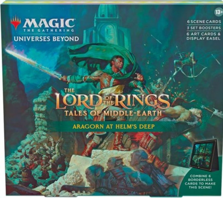 Wizards of the Coast Magic Series | Magic: Lotr Holiday Scene Box - Aragorn At Helm'S Deep