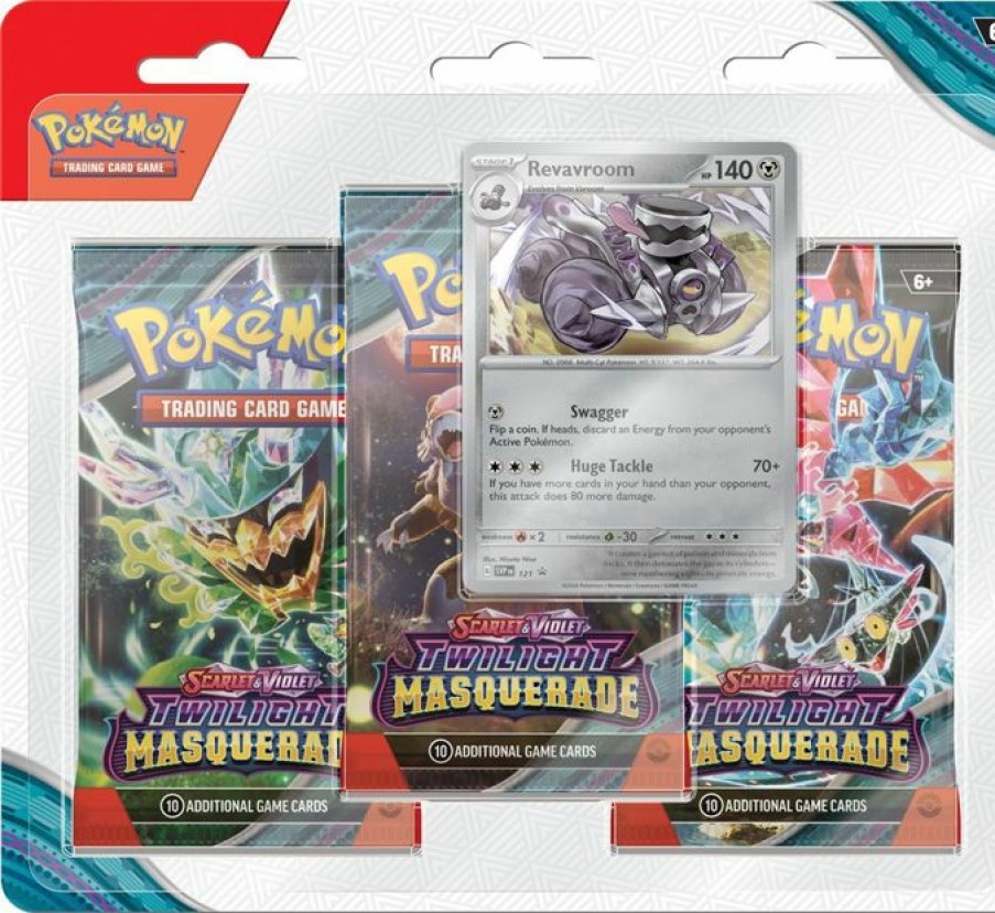 Pokemon USA Pokemon Series | Pokemon - Twilight Masquerade 3 Booster Blister - Revaroom