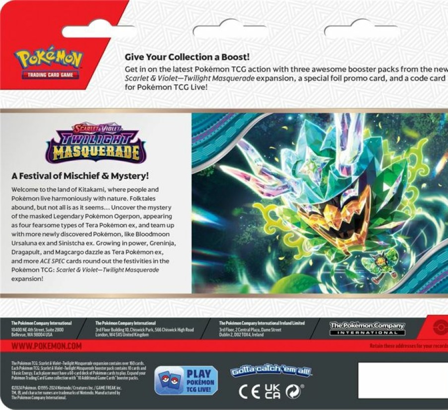 Pokemon USA Pokemon Series | Pokemon - Twilight Masquerade 3 Booster Blister - Revaroom