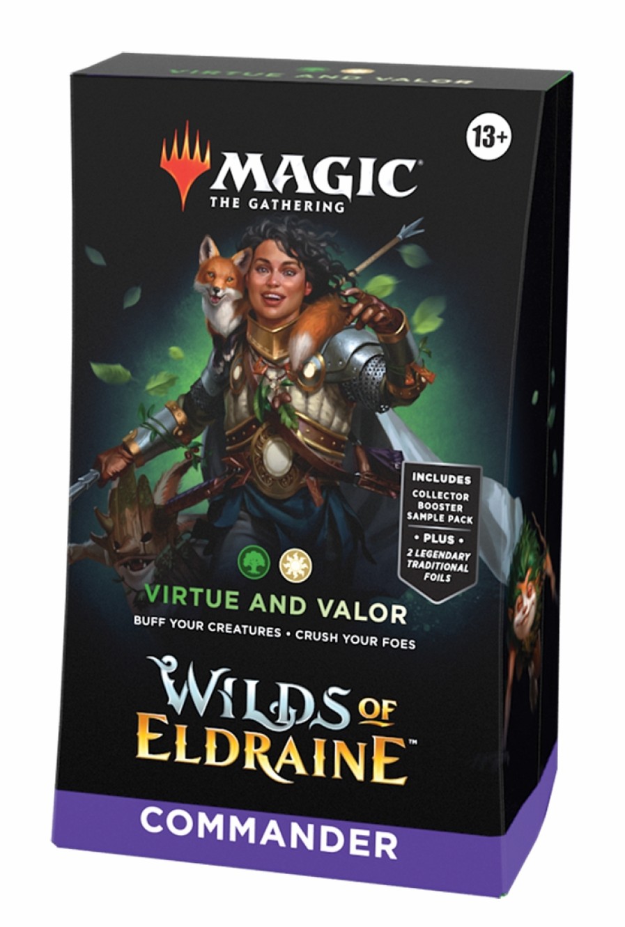 Wizards of the Coast Magic Series | Magic: Wilds Of Eldraine - Commander Deck: Virtue And Valor