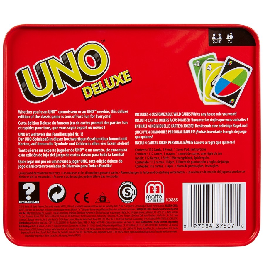 Mattel Games Kaartspellen | Uno Deluxe Tin - Kaartspel