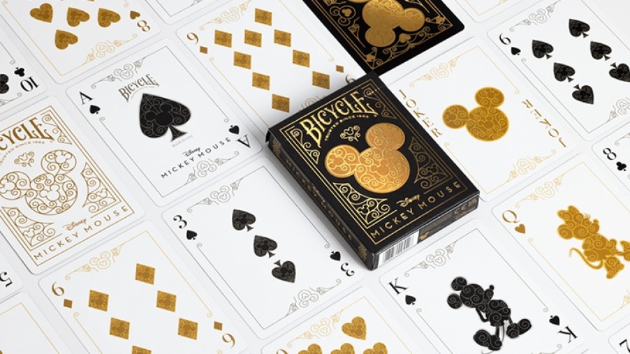 Bicycle Speelkaarten | Pokerkaarten Bicycle - Mickey Black/Gold