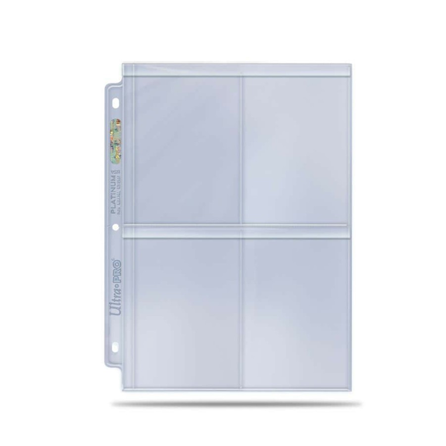 Ultra Pro Opbergmappen | 4-Pocket Secure Platinum Page For Toploaders (100)