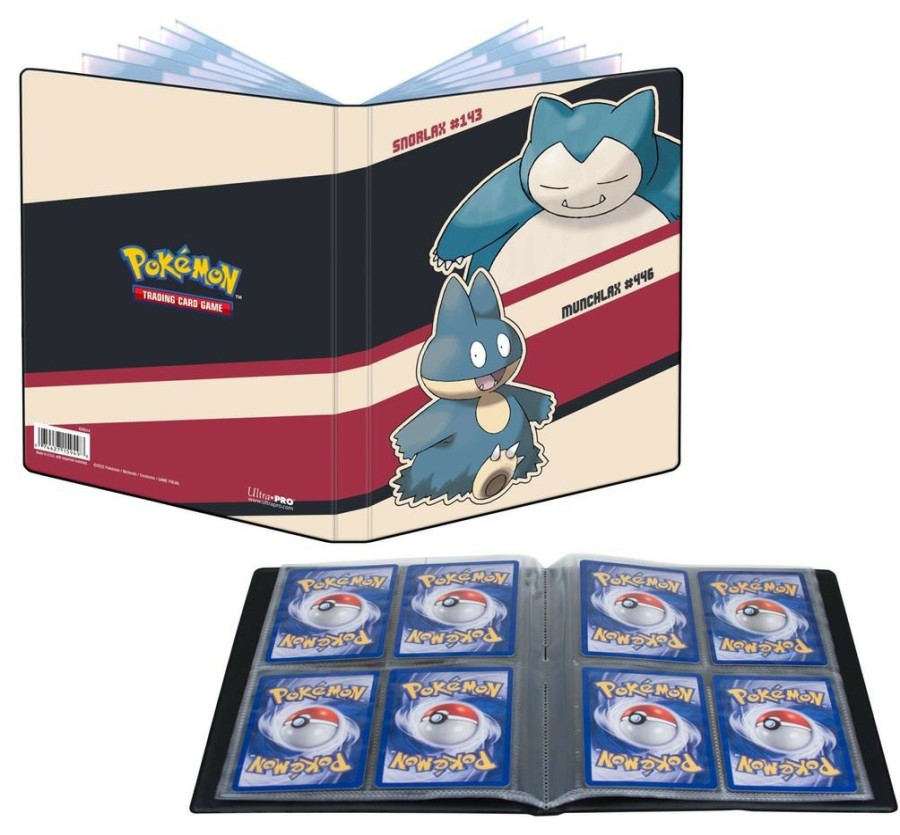 Ultra Pro Opbergboxen | Pokemon: Portfolio 4-Pocket Snorlax And Munchlax