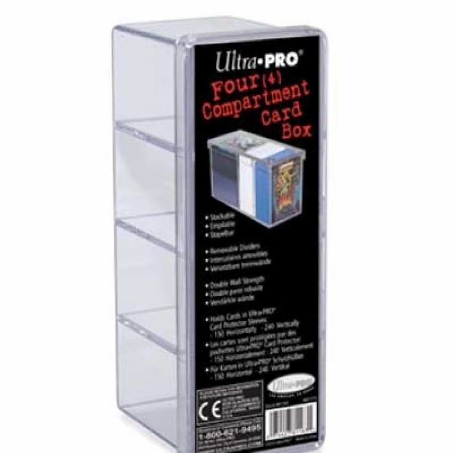 Ultra Pro Opbergboxen | Up - 4-Compartment Card Storage Box - Clear