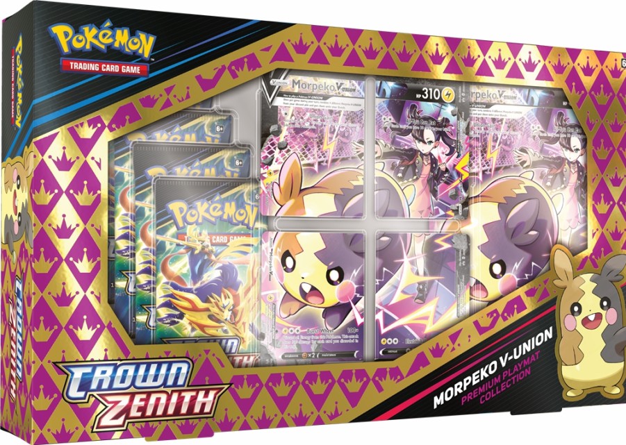 Pokemon USA Pokemon Special Boxen | Pokemon: Crown Zenith V-Union Premium Playmat Collection - Morpeko