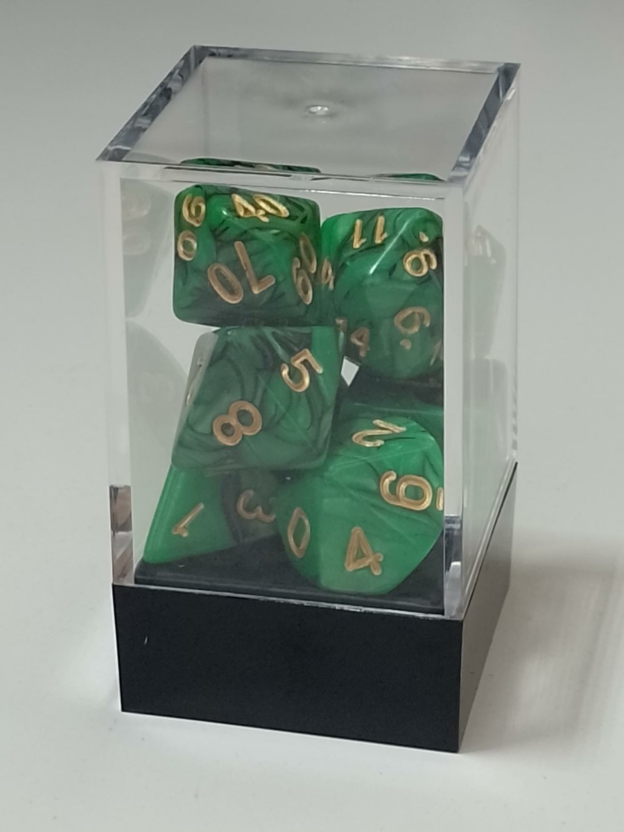 Spellehuis Dobbelstenen | Rpg Dice Set (7) Double Groen/Zwart