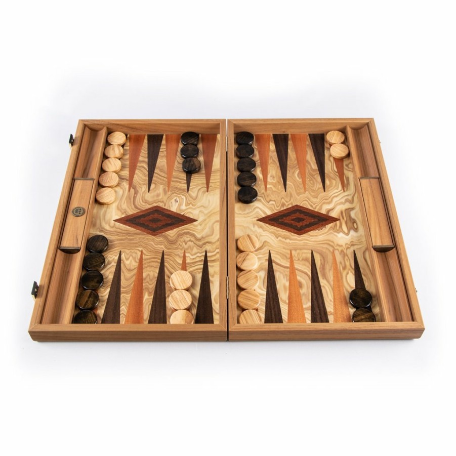 Manopoulou Hout | Backgammon: Olive Burl - Small