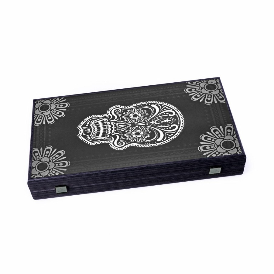 Manopoulou Hout | Backgammon Printed-Dia De Los Muertos 48X26Cm