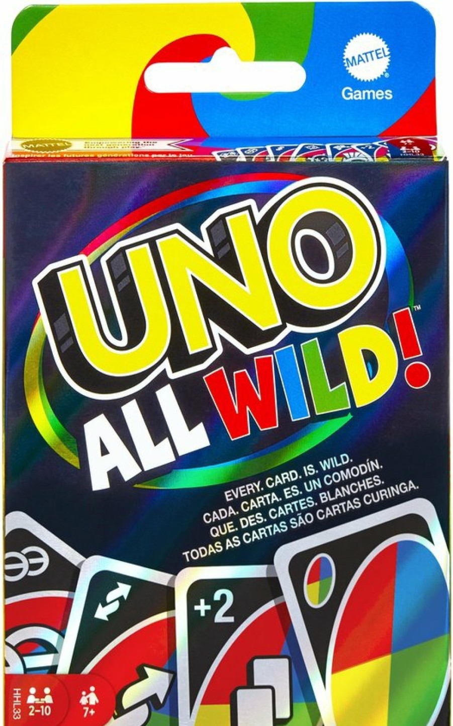 Mattel Games Kaartspellen | Uno All Wild - Kaartspel