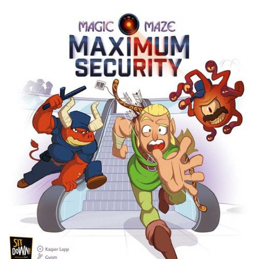 Sit Down! Samenwerking Bordspel | Magic Maze - Maximum Security