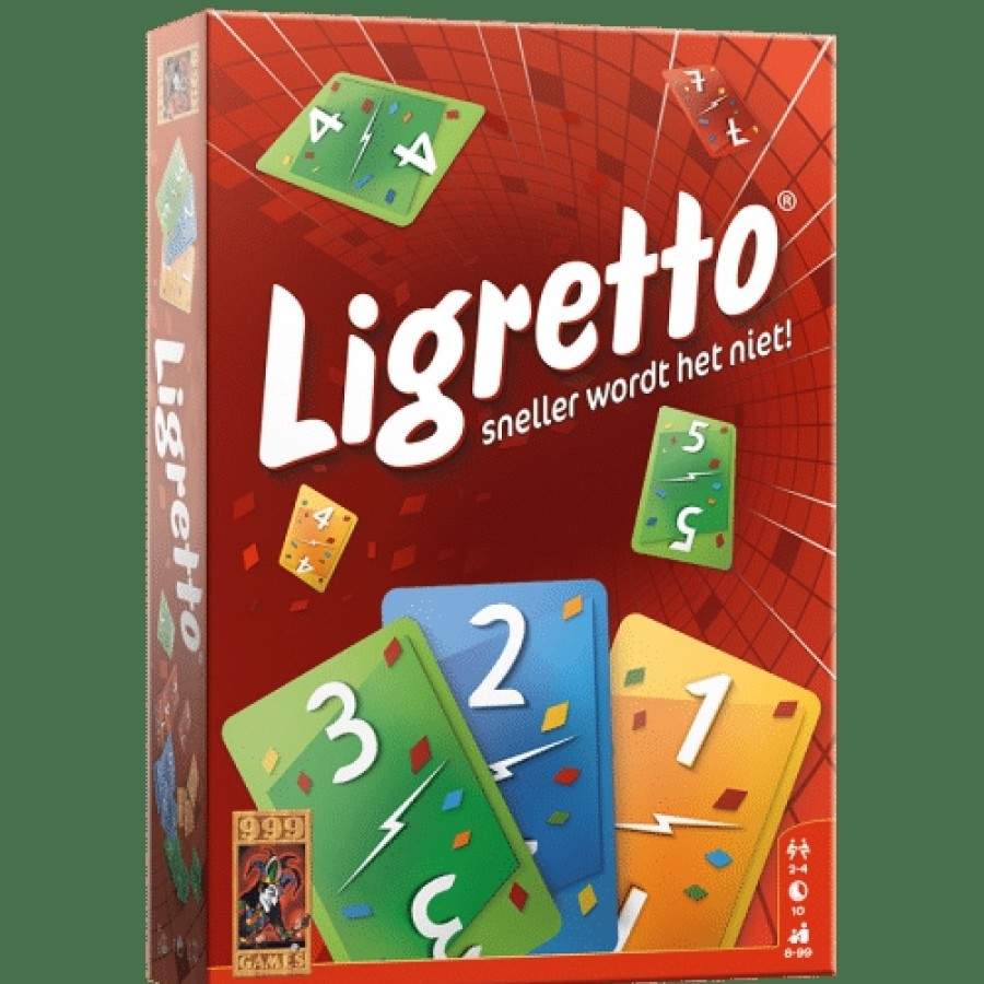 999 Games Reisspellen | Ligretto Rood - Kaartspel