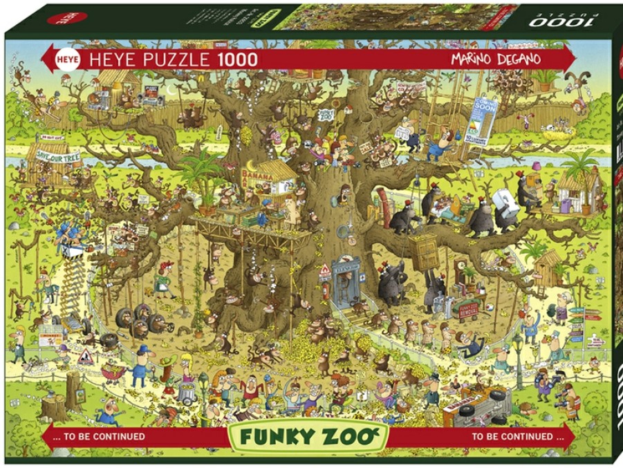 Heye Puzzle 1000 Stukjes | Puzzel Monkey Habitat - 1000 Stukjes