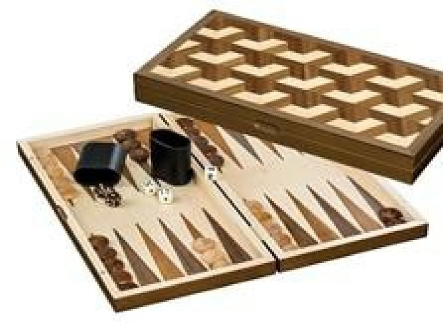 Philos Hout | Backgammon Kassette Zakynthos Medium