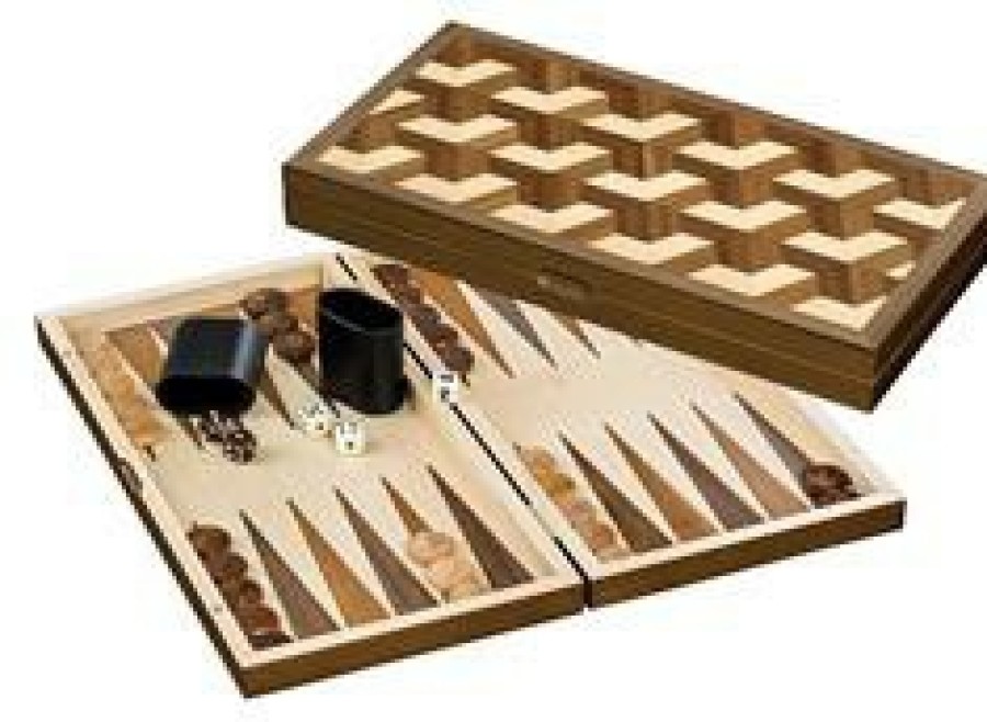 Philos Hout | Backgammon Kassette Zakynthos Medium