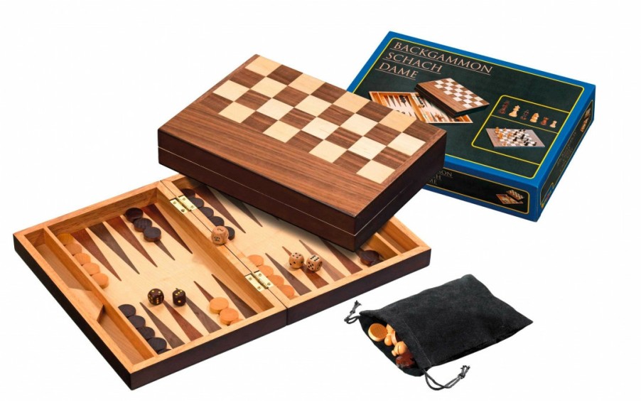 Philos Schaaksets | Schaak/Backgammon Kassette Veld 32 Mm, Koningshoogte 65 Mm