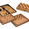 Philos Hout | Schaak/Dam/Backgammon Kassette Veld 43 Mm, Koningshoogte 77 Mm