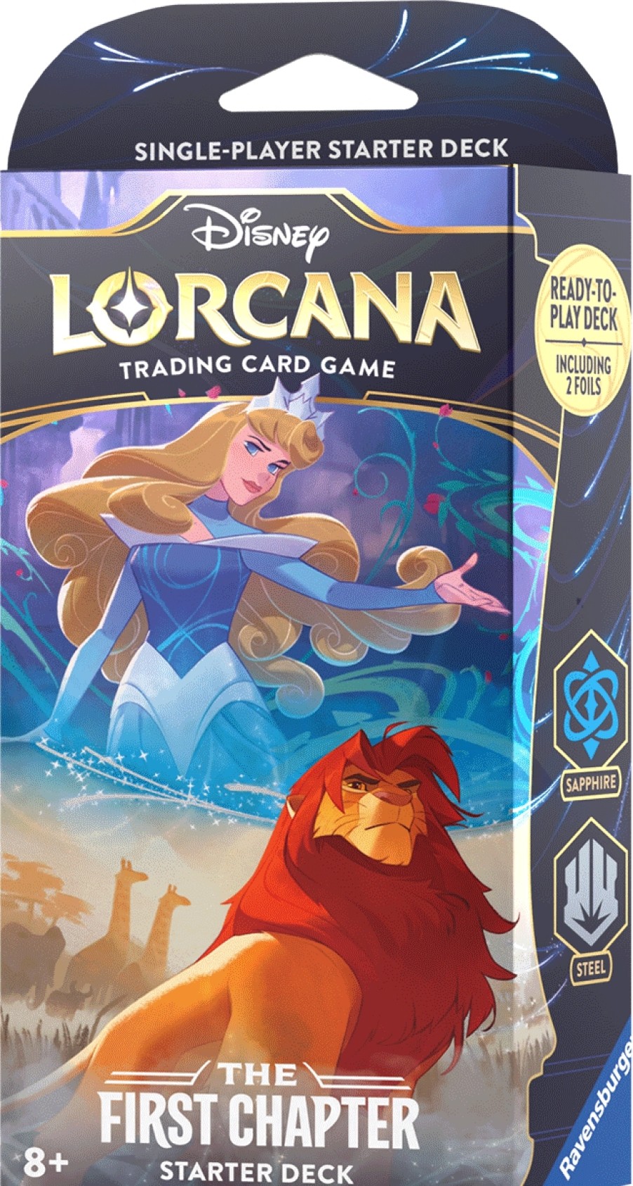 Ravensburger Disney Lorcana Series | Disney Lorcana: The First Chapter - Starter Deck - Princess Aurora & Simba