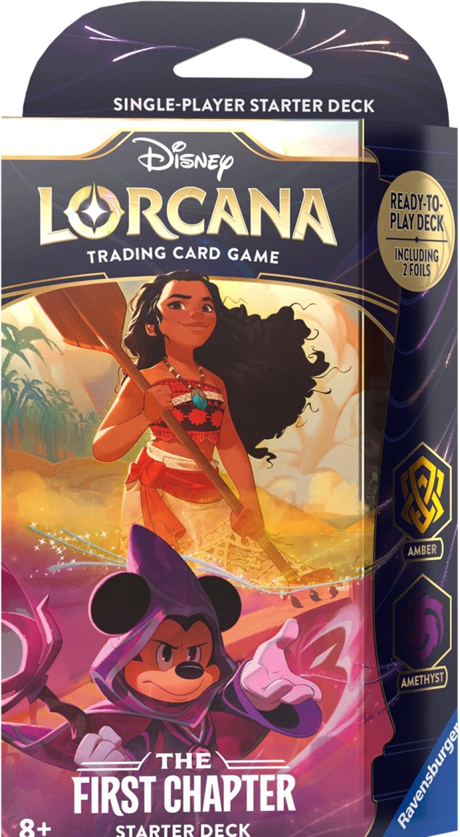 Ravensburger Disney Lorcana Series | Disney Lorcana: The First Chapter - Starter Deck - Sorcerer Mickey & Moana