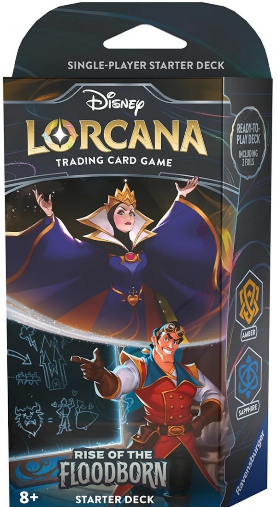 Ravensburger Disney Lorcana Series | Lorcana Set 2: Rise Of The Floodborn - Starter Deck The Evil Queen