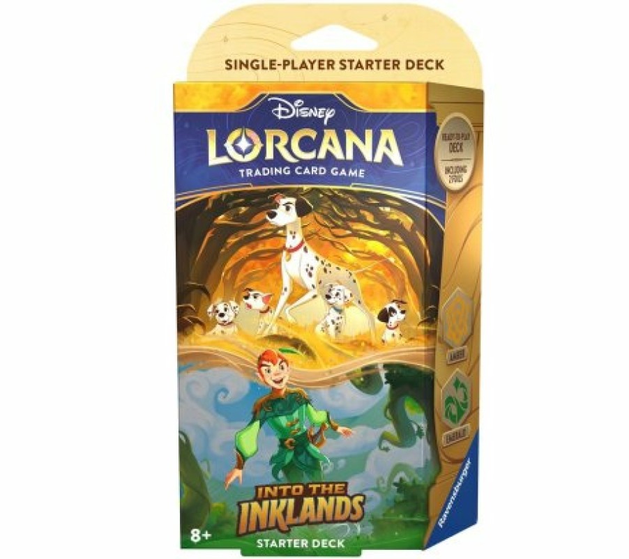 Ravensburger Disney Lorcana Series | Lorcana Set 3 - Into The Inklands: Starter - Amber & Emerald