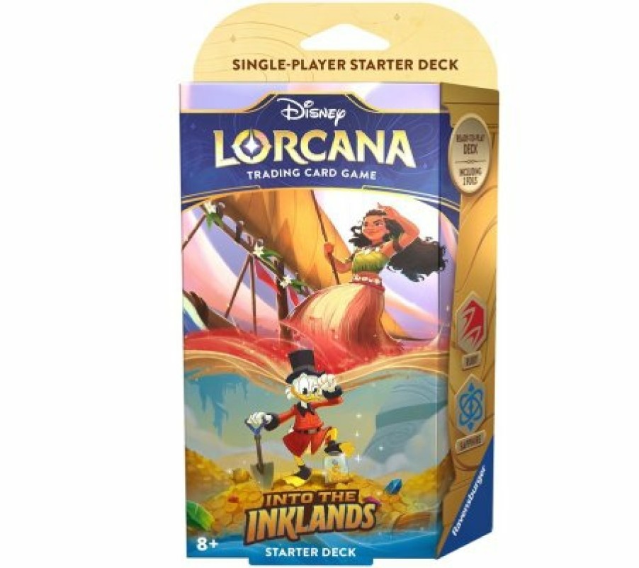 Ravensburger Disney Lorcana Series | Lorcana Set 3 - Into The Inklands: Starter - Amber & Emerald