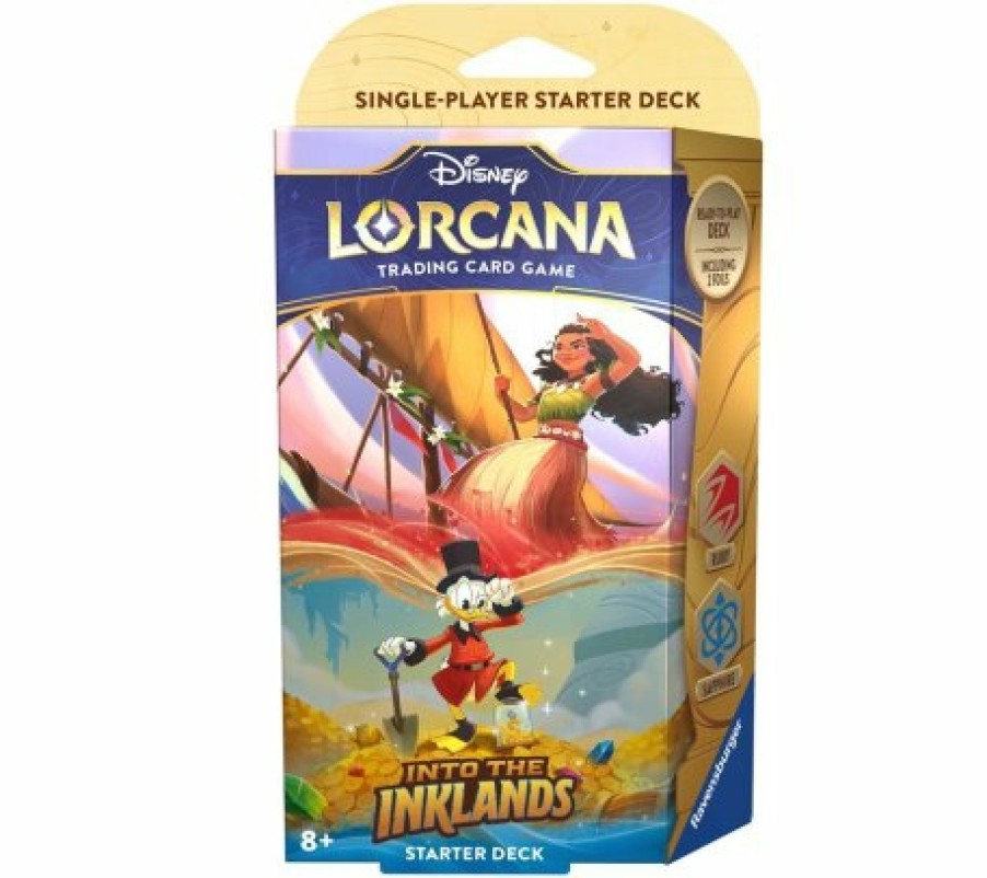 Ravensburger Disney Lorcana Series | Lorcana Set 3 - Into The Inklands: Starter - Ruby & Sapphire