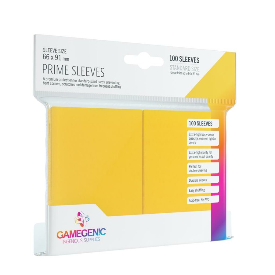 Gamegenic Sleeves (Standard Size) | Sleeves: Pack Prime Yellow (100)