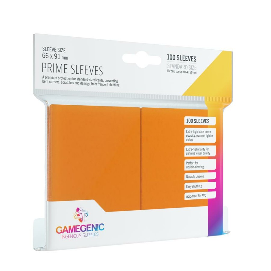 Gamegenic Sleeves (Standard Size) | Sleeves: Pack Prime Orange (100)