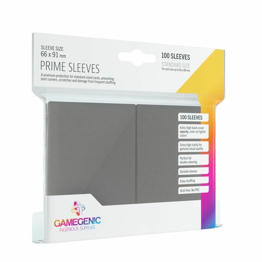 Gamegenic Sleeves (Standard Size) | Sleeves: Pack Prime Gray (100)