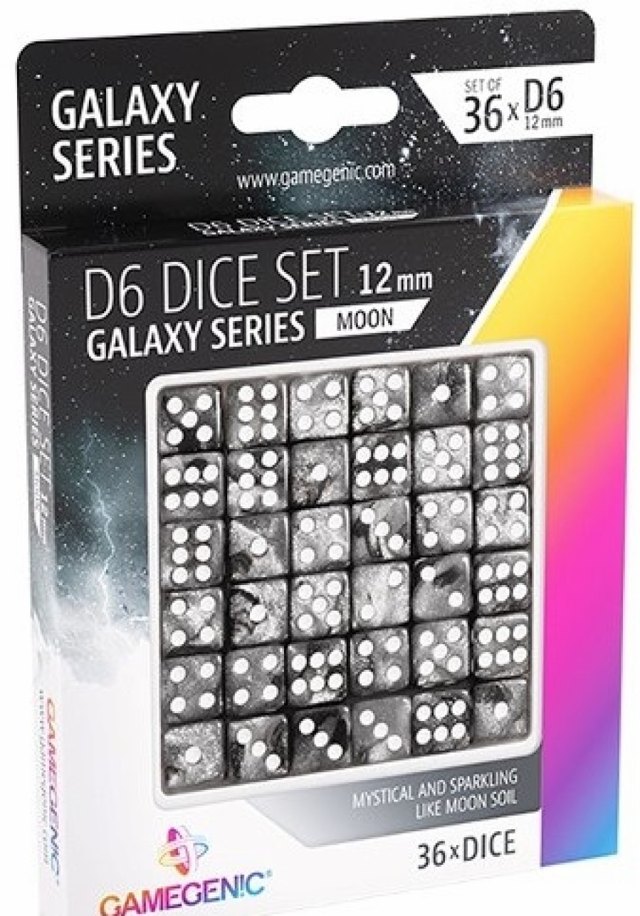 Gamegenic Dobbelstenen | Dice Set Galaxy Series - Moon (36 D6)