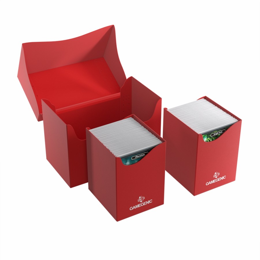 Gamegenic Deckboxen | Deckbox: Double Deck Holder 200+ Xl Red