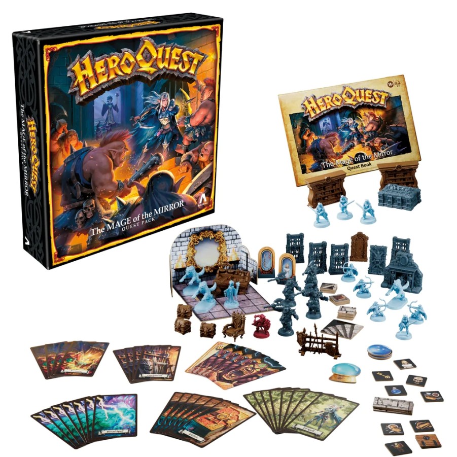 Hasbro Samenwerking Bordspel | Heroquest - The Mage Of The Mirror Quest Pack