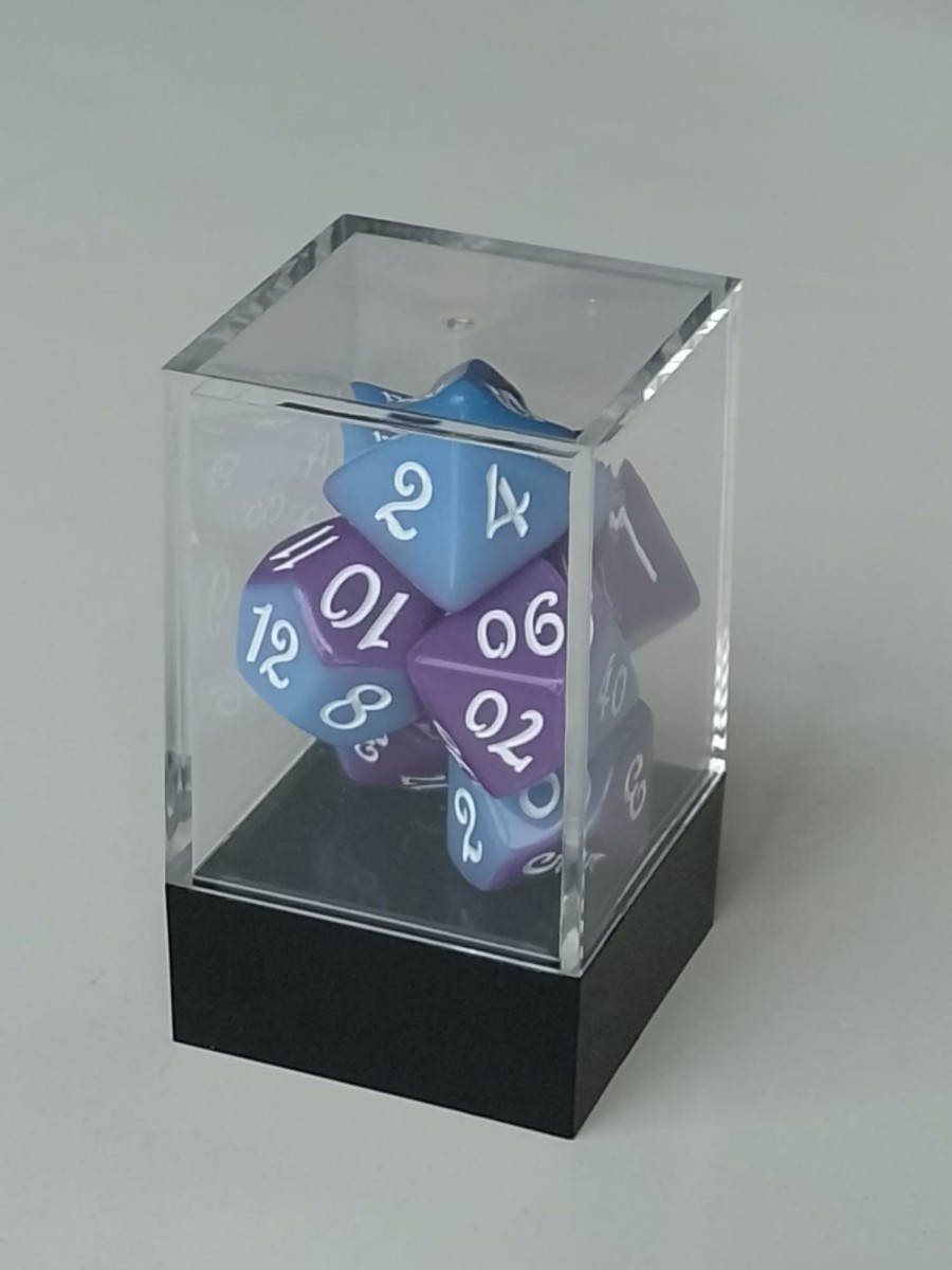 Spellenhuis Dobbelstenen | Rpg Dice Set (7) Layerd Color Paars/Blauw