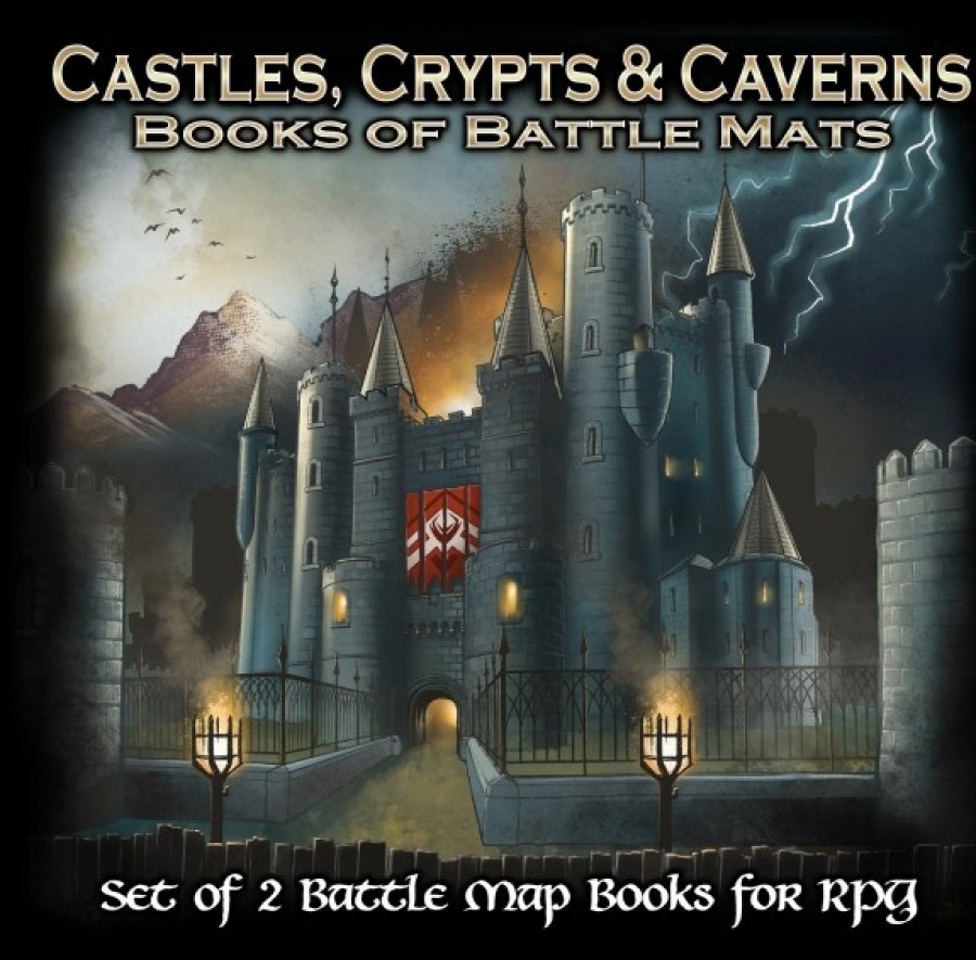 Loke Battle Mats Battlemats | Castles, Crypts & Caverns - Reprint