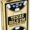 Copag Speelkaarten | Copag - Texas Hold'Em Gold - Jumbo Face - 2 Index - Tbx Black