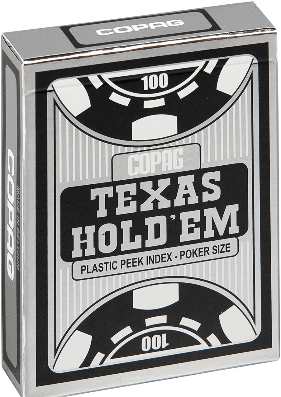 Copag Roulette / Poker | Copag - Texas Hold'Em Silver - 4 Peek Index - Tbx Black