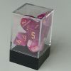 Spellenhuis Dobbelstenen | Rpg Dice Set (7) Double Transparant Roze/Paars