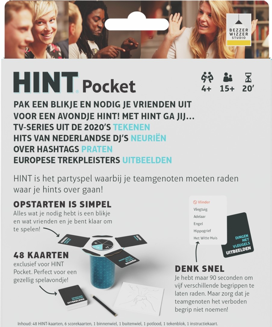 Bezzewizzer Partyspellen | Hint Pocket