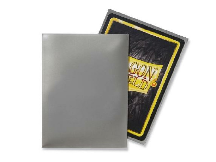 Dragon Shield Sleeves (Standard Size) | Dragon Shield - Standard: Silver (100)