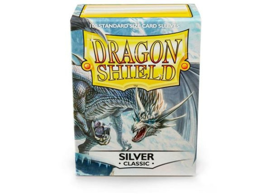 Dragon Shield Sleeves (Standard Size) | Dragon Shield - Standard: Silver (100)