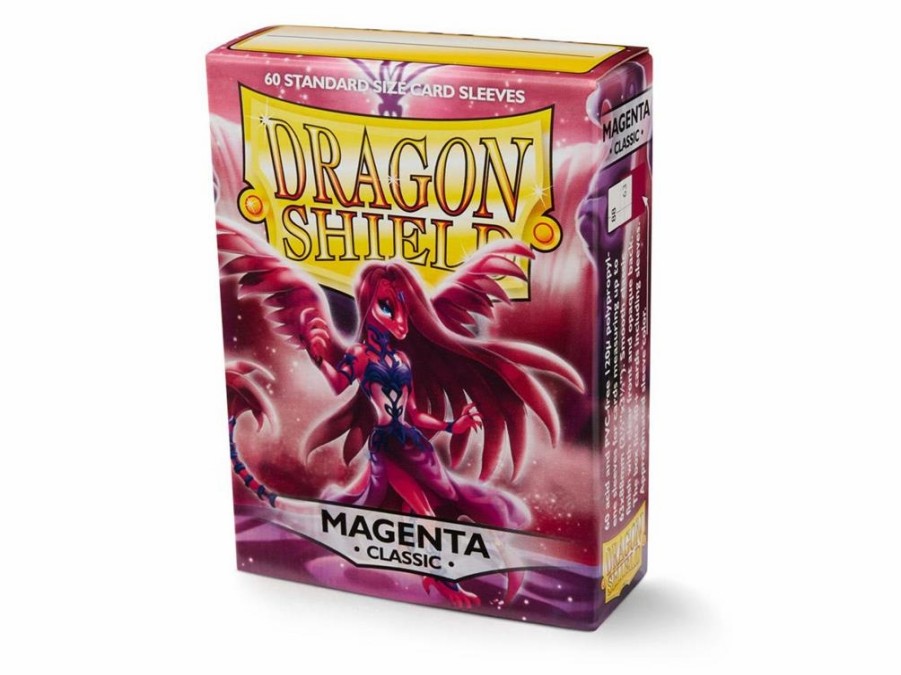 Arcane Tinmen Sleeves (Standard Size) | Dragon Shield Standard Classic Sleeves - Magenta (60)