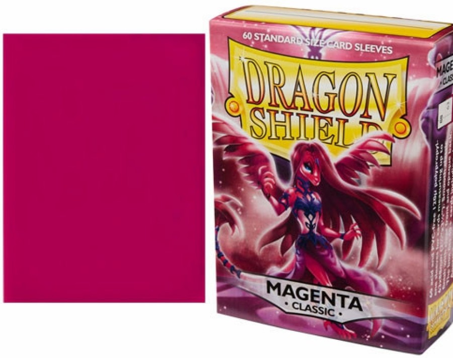 Arcane Tinmen Sleeves (Standard Size) | Dragon Shield Standard Classic Sleeves - Magenta (60)