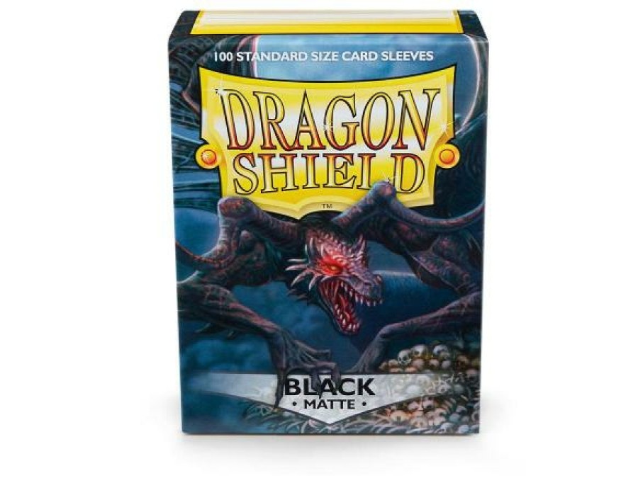 Arcane Tinmen Sleeves (Standard Size) | Dragon Shield - Standard: Black Matte (100)