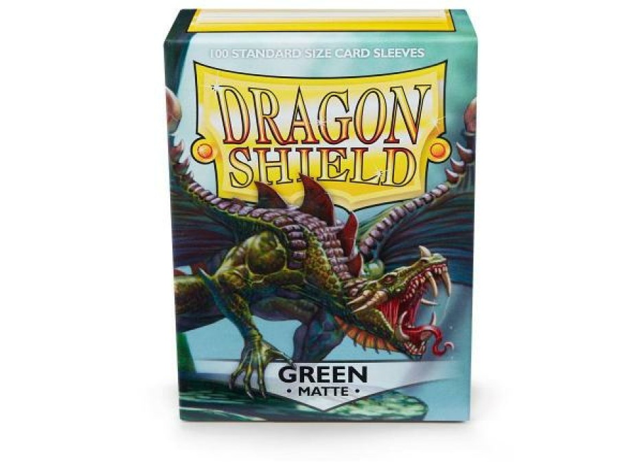 Arcane Tinmen Sleeves (Standard Size) | Dragon Shield - Standard: Green Matte (100)