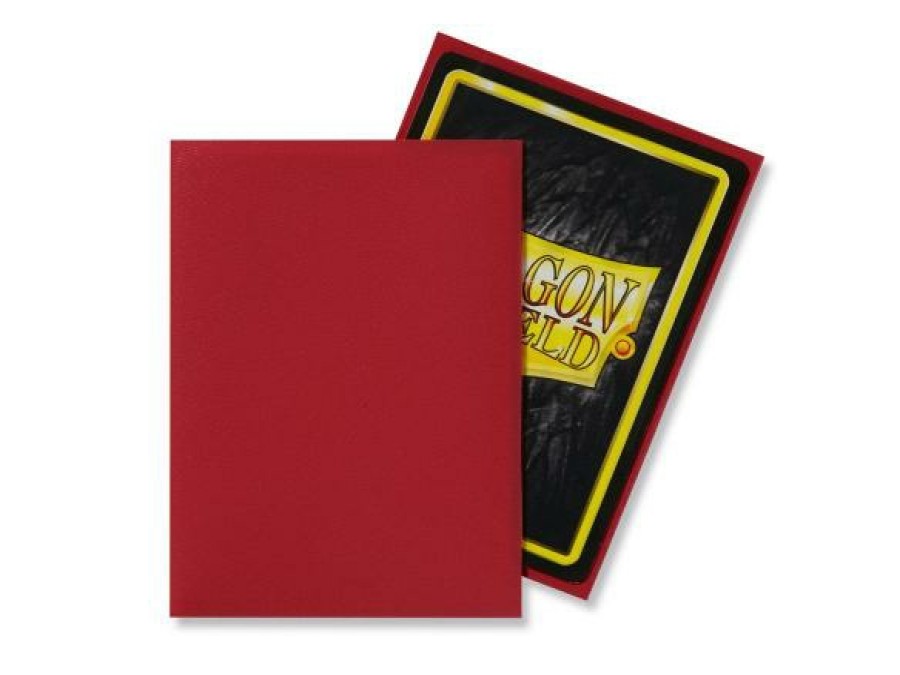 Arcane Tinmen Sleeves (Standard Size) | Dragon Shield - Standard: Red Matte (100)