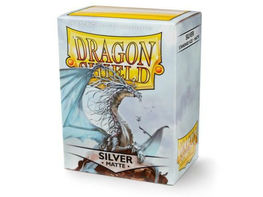 Arcane Tinmen Sleeves (Standard Size) | Dragon Shield - Standard: Silver Matte (100)