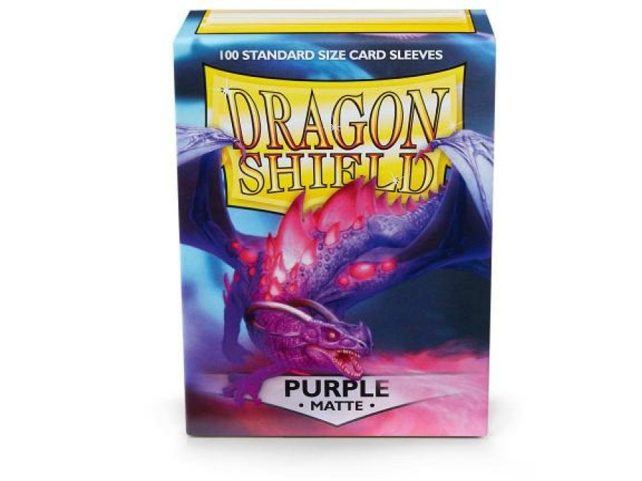 Arcane Tinmen Sleeves (Standard Size) | Dragon Shield - Standard: Purple Matte (100)