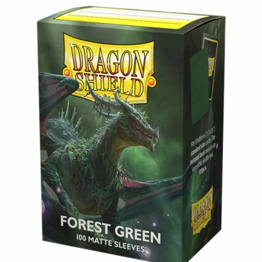 Arcane Tinmen Sleeves (Standard Size) | Dragon Shield - Standard Forest Green - Matte (100)